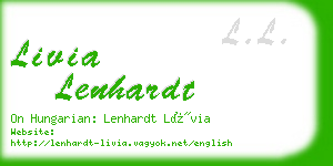 livia lenhardt business card